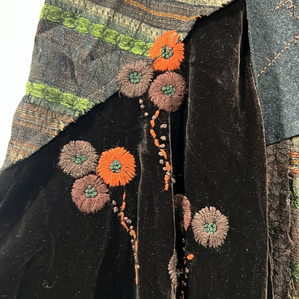 Beautiful Patchwork Skirt Size 2 - image 2